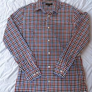 Banana Republic Multicolor Checkered Button Down Shirt